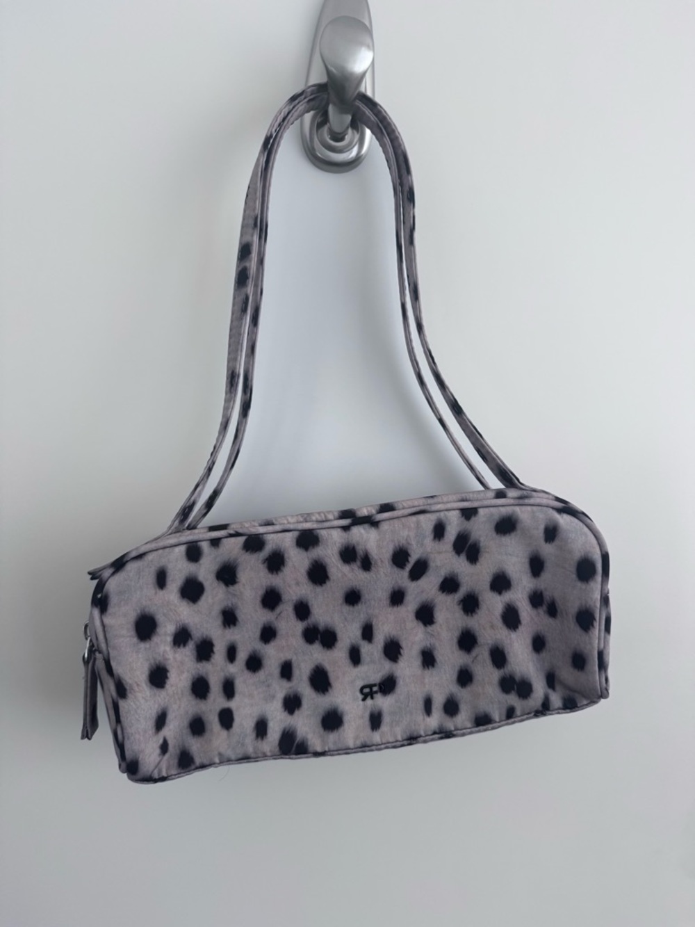 Spotted Print (beige and black) Mini Shoulder Bag for Women